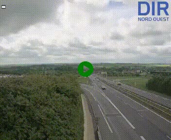 Webcam au début de l'A84 sur le périphérique Ouest de Caen (N814) à hauteur de la sortie 9, Porte de Bretagne