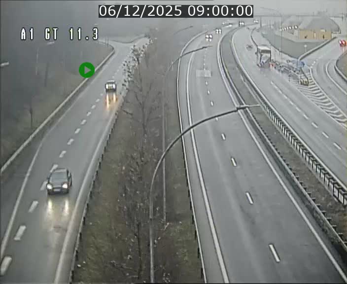 Traffic live webcam Luxembourg Senningerberg - A1 direction Allemagne - BK 11.3
