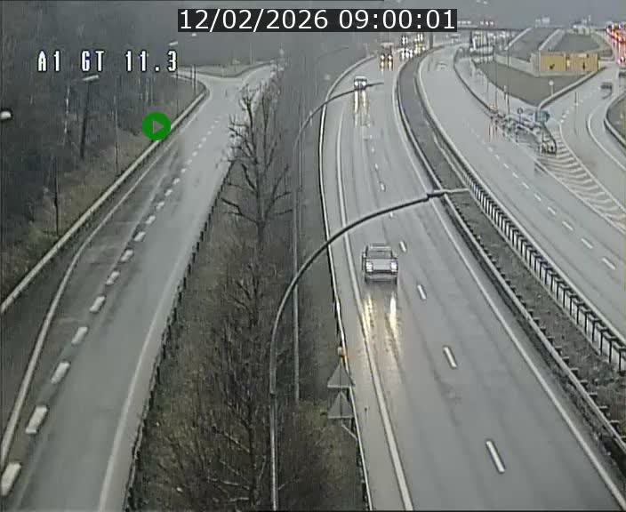 Traffic live webcam Luxembourg Senningerberg - A1 direction Allemagne - BK 11.3