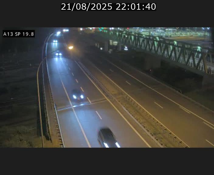 Traffic live webcam Luxembourg Croix de Bettembourg - A13 direction Esch-sur-Alzette - BK 19.8