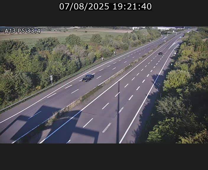 Webcam trafic sur A13 à hauteur de Mondorf-les-Bains en direction d'Altwies