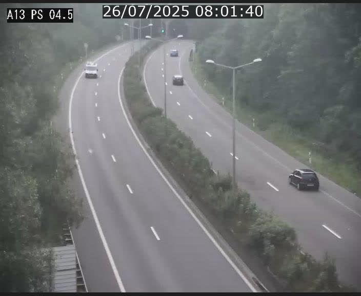 Traffic live webcam Luxembourg Differdange - A13 direction Esch-sur-Alzette - BK 4.5