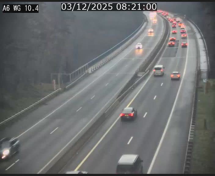 Traffic live webcam Luxembourg Mamer - A6 - BK 10.4 - direction Luxembourg/France/Allemagne