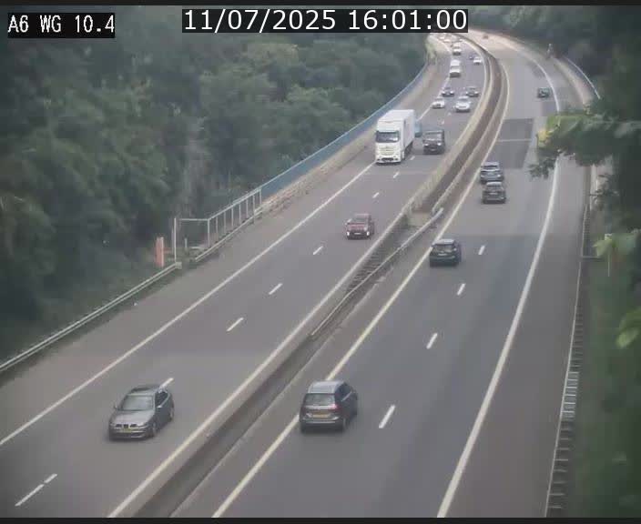 Traffic live webcam Luxembourg Mamer - A6 - BK 10.4 - direction Luxembourg/France/Allemagne