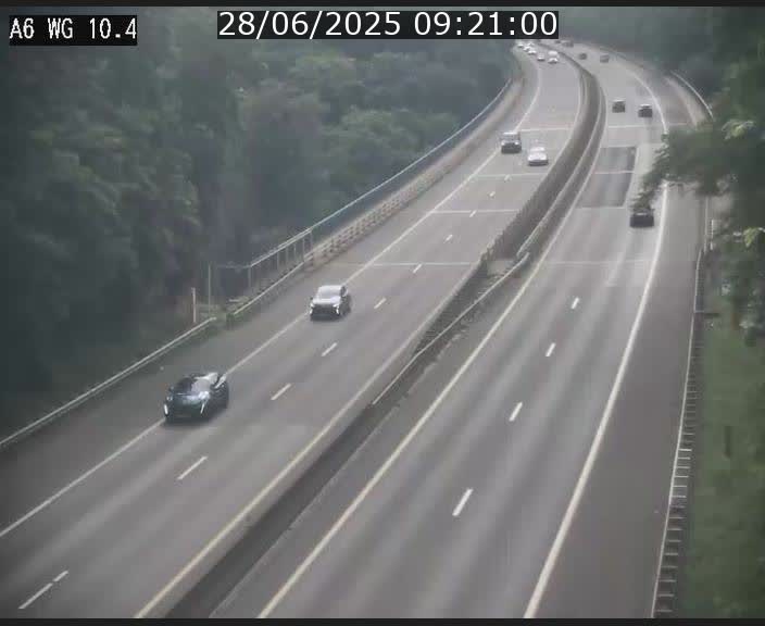 Traffic live webcam Luxembourg Mamer - A6 - BK 10.4 - direction Luxembourg/France/Allemagne