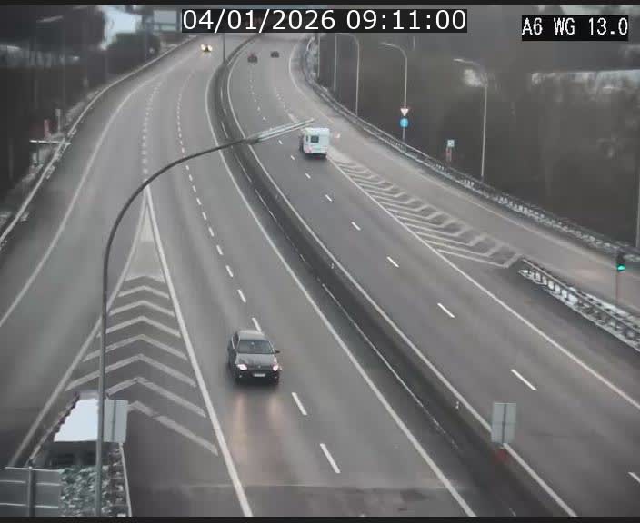 Traffic live webcam Luxembourg Mamer - A6 - BK 13 - direction Luxembourg/France/Allemagne