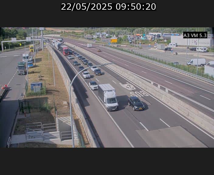Traffic live webcam Luxembourg Aire de Berchem - A3 - BK 5 - direction France