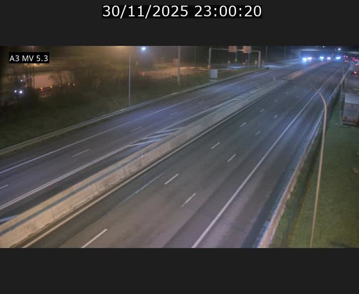Webcam à l'Aire de Berchem au Luxembourg sur l'A3. Vue orientée vers la France