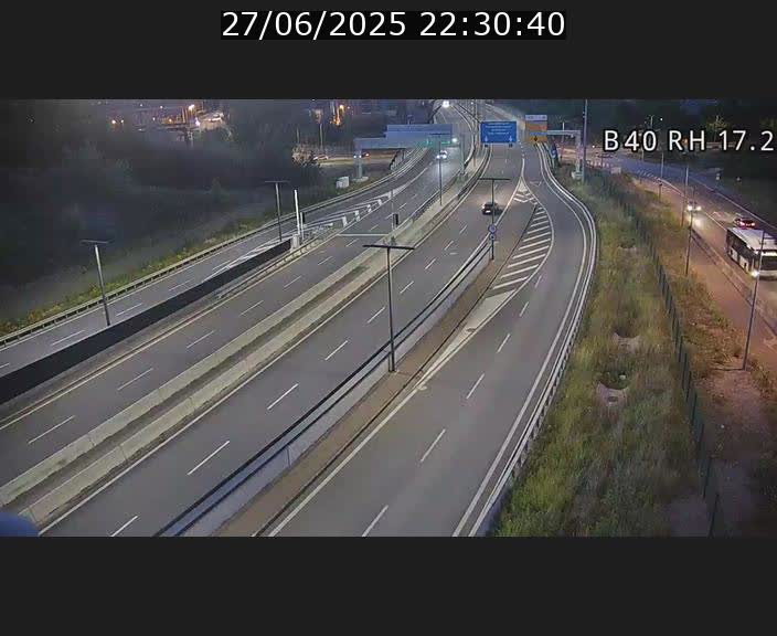 Webcam sur le contournement d'Esch Belval à hauteur de la sortie Université de Luxembourg. Vue orientée vers Luxembourg
