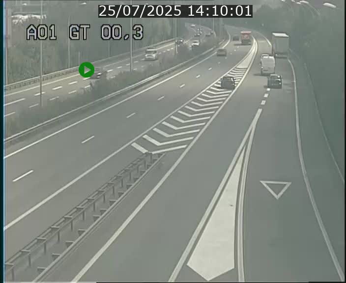 Traffic live webcam Luxembourg Croix de Gasperich - A1 direction Kirchberg - BK 0.3