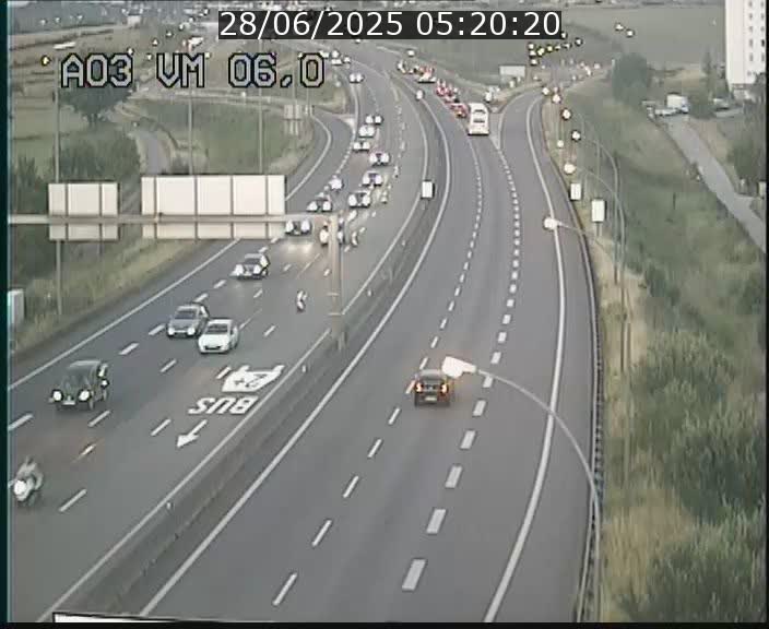 Traffic live webcam Luxembourg Aire de Berchem - A3 - BK 6 - direction France