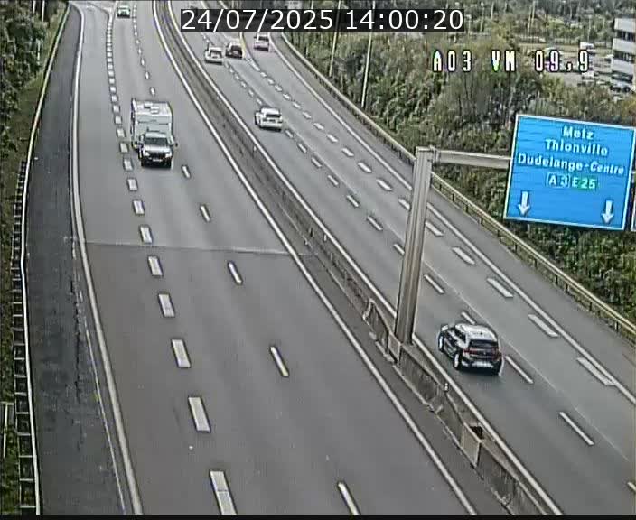 Webcam Autoroute à la Croix de Bettembourg - A3 - BK 9.9 - direction France