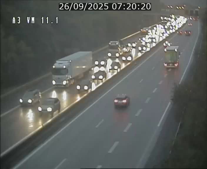 Webcam à la frontière franco-luxembourgeoise, avant la Croix de Bettembourg - BK 11.1 - direction Luxembourg-ville
