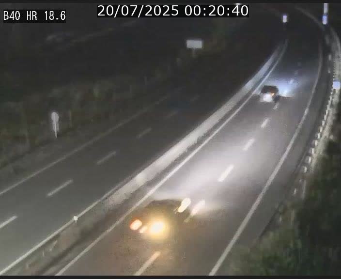 Webcam sur la route de liaison entre Micheville et Esch-Belval à la frontière entre le Luxembourg et la France. Vue orientée vers la Lorraine.