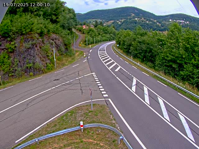 Caméra autoroute France - N66, col du Bussang direction Remiremont