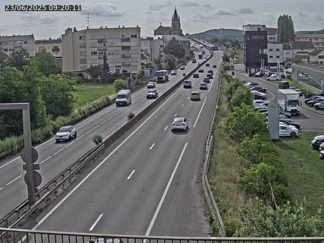 Caméra autoroute France - A31, Thionville direction Metz