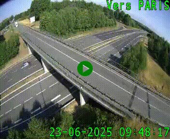 Clone of Caméra routière sur l'autoroute A20 au nord de Limoges, à la jonction avec la N520. Vue orientée vers Paris