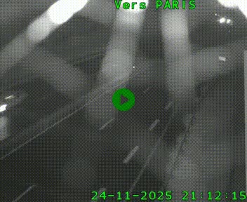 Caméra routière sur l'autoroute A20 à Saint-Hilaire-Bonneval, au sud de Limoges. Vue orientée vers Paris