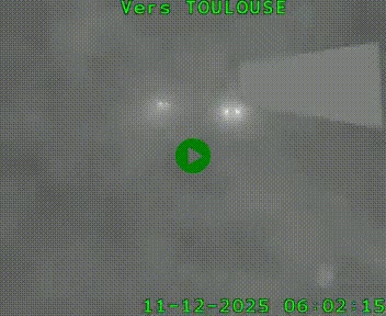 Caméra routière sur l'autoroute A20 à Noailles, en périphérie de Brive-la-Gaillarde. Vue orientée vers Toulouse