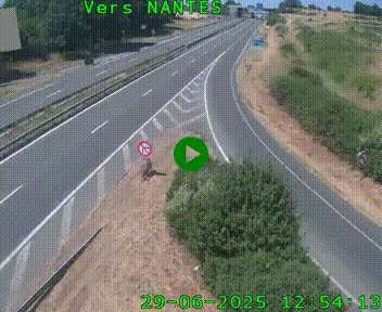 Webcam N147 au nord de Poitiers et à la jonction avec la A10