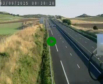 Caméra autoroute A75 à hauteur de Le Crest, en direction de Montpellier