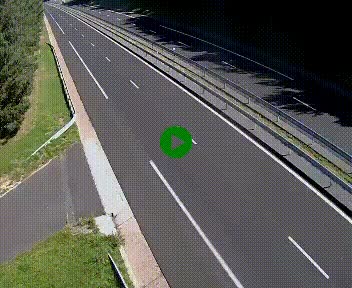 Caméra autoroute A75 à hauteur du col des Issartets en direction de Montpellier