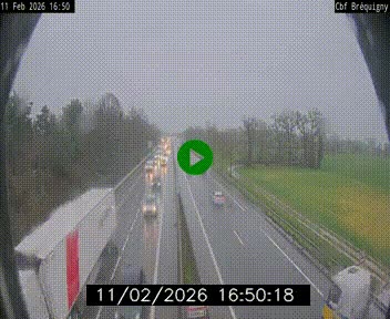 Webcam sur le périphérique de Rennes (N136) à hauteur du quartier Bréquigny, au sud de la ville