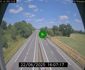 Webcam sur le périphérique de Rennes (N136) à hauteur du quartier Bréquigny, au sud de la ville