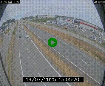 Webcam sur la N165 à hauteur de Caudan, dans le Morbihan.