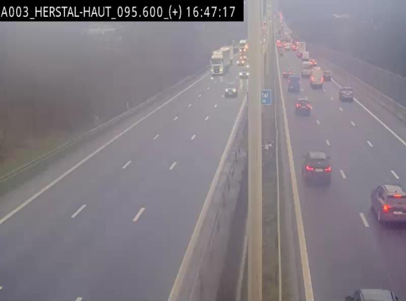 Webcam autoroute Belgique - Herstal - E40 direction Aix-la-Chapelle - BK 97