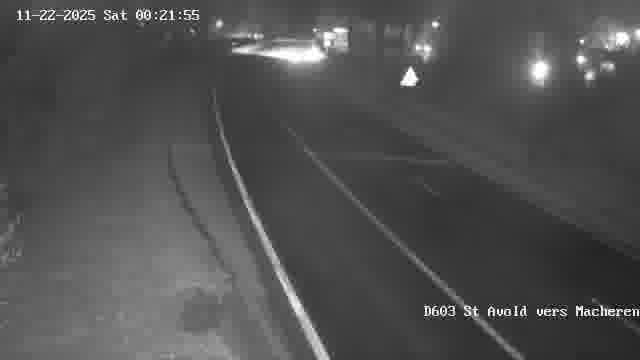 Webcam sur la D603 située à proximité de Saint-Avold. Vue orientée vers Macheren.