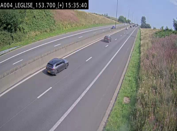 Webcam autoroute E411 à hauteur de Léglise, en direction de Luxembourg