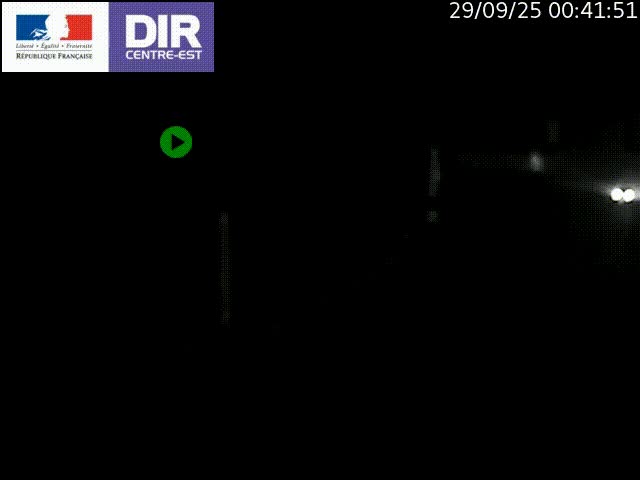 Caméra de circulation routière sur le boulevard périphérique Laurent Bonnevay de Lyon (D383) à hauteur de Bron, avant la jonction avec l'A43. Vue orientée vers l'échangeur