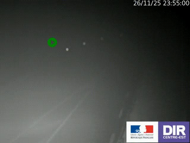 Webcam sur le col Pin Bouchain, vue orientée vers Roanne, en provenance de Lyon sur la nationale 7 (N7)