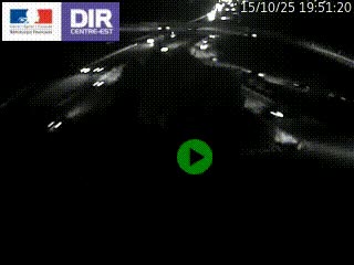 Webcam traffic à Grenoble-sud sur l'autoroute A480. Vue orientée vers l'entrée et la sortie de Grenoble