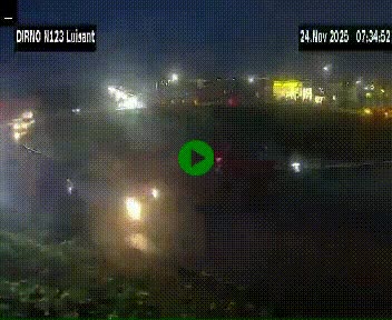 Webcam en périphérie de Chartres sur la N123, à hauteur de Luisant. Vue orientée vers Chartres