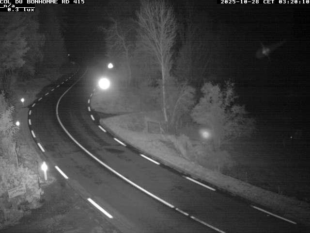 Caméra à proximité du col du Bonhomme sur la D415 à Plainfaing vers l'Alsace