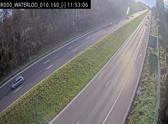 Webcam autoroute Belgique - Waterloo - R0 (ring de Bruxelles) - BK 12.3