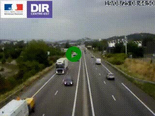Caméra autoroute à Saint-Etienne (Les Littes) à hauteur du Ikea Saint-Etienne sur l'A72 en direction de Roanne