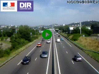 Caméra autoroute à Saint-Etienne (Les Littes) à hauteur du Ikea Saint-Etienne sur l'A72 en direction de Roanne