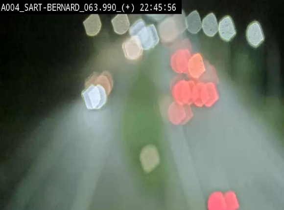Webcam sur l'E411 à hauteur de la jonction avec la N4 à la sortie de Namur. Vue orientée vers Luxembourg