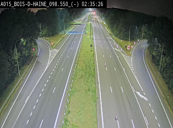 Webcam autoroute Belgique - Bois d'Haine - E42 - BK 98.6