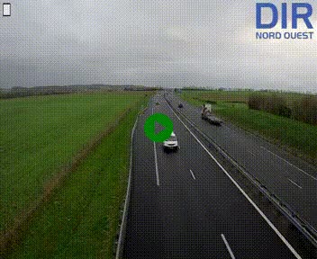 Webcam sur A84 à hauteur de l'échangeur de Poilley avec la N175, au sud d'Avranches