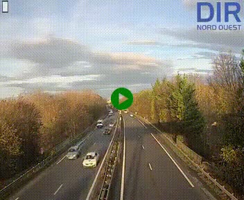 Webcam sur le périphérique de Caen (N814) à l'est de la ville, à Mondeville hauteur de la sortie 2, Presqu'île-Rives de l'Orne, au bout de l'autoroute A13
