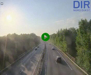 Webcam sur le périphérique de Caen (N814) à l'est de la ville, à Mondeville hauteur de la sortie 2, Presqu'île-Rives de l'Orne, au bout de l'autoroute A13
