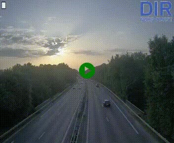 Webcam sur le périphérique de Caen (N814) à l'est de la ville, à Mondeville hauteur de la sortie 2, Presqu'île-Rives de l'Orne, au bout de l'autoroute A13