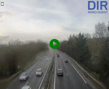 Webcam sur le périphérique de Caen (N814) à l'est de la ville, à Mondeville hauteur de la sortie 2, Presqu'île-Rives de l'Orne, au bout de l'autoroute A13