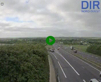 Webcam au début de l'A84 sur le périphérique Ouest de Caen (N814) à hauteur de la sortie 9, Porte de Bretagne