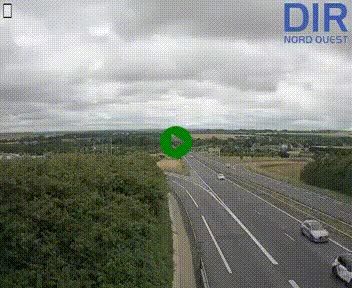 Webcam au début de l'A84 sur le périphérique Ouest de Caen (N814) à hauteur de la sortie 9, Porte de Bretagne