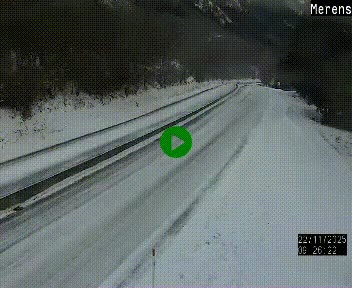 Webcam dans les Pyrénées à hauteur de Mérens-les-Vals sur N320, en direction de Pas de la Casa (Andorre)